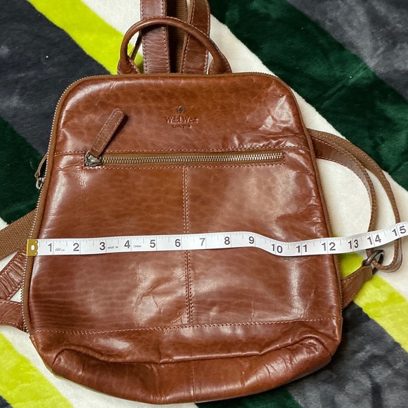 Wild West Tan Leather Backpack - Picture 14 of 16